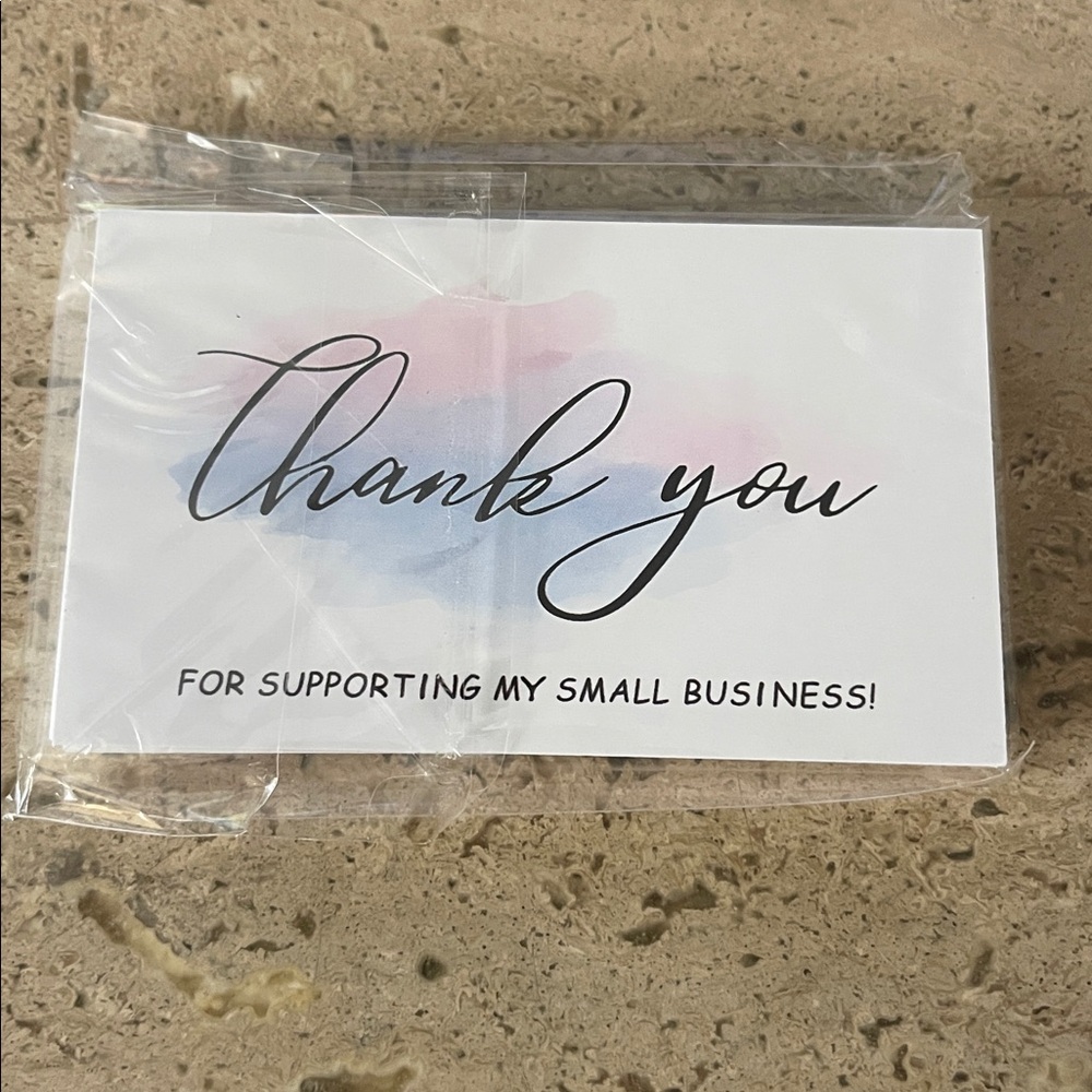 Set of 3 Thank You Cards 20ct packs 2x3.5 Inch - Picture 4 of 5